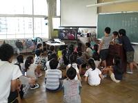 20160907 全校朝の会（熱中症DVD)①.JPG