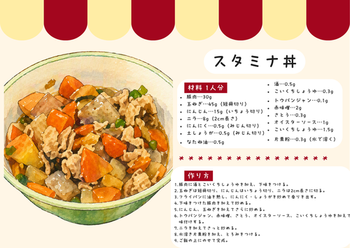 給食レシピ（スタミナ丼）.png