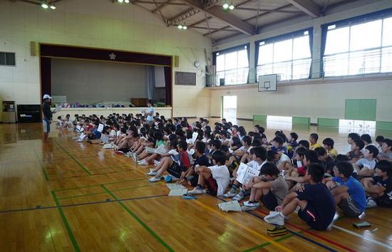 臨海前の学年集会