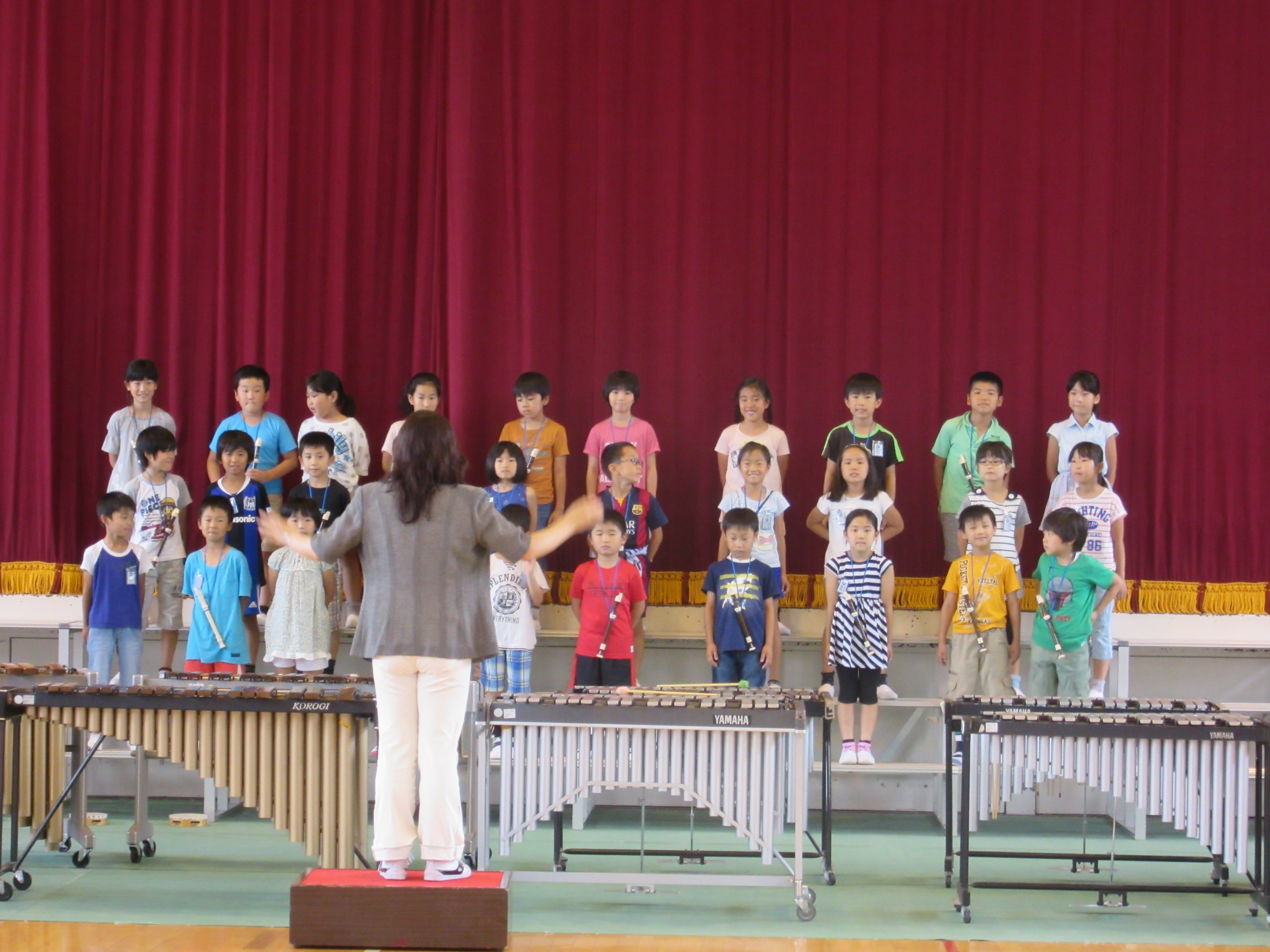 1年生 けがのてあて 音楽会練習３年生 今日の北山田小